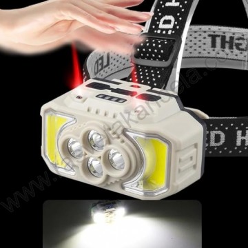 Naglavna punjiva LED lampa sa PIR senzorom YW17408-3764