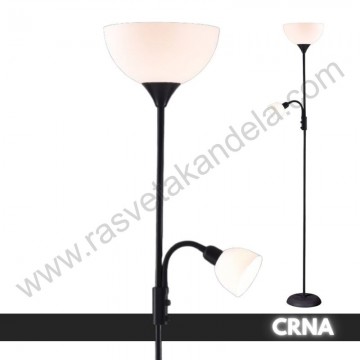 Podna lampa THALES crna