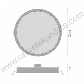 LED panel ugradni 24W 4000K LEDVANCE