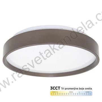 LED plafonjera M205540-BR CCT 15W 3000-6500K braon
