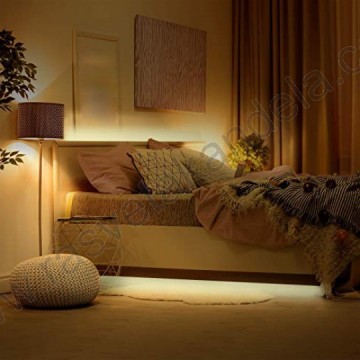 Led traka-set za krevet sa adapterom i 2 IR senzora MLX-2835-30-2 12V 3000K 2x1.2m IP65