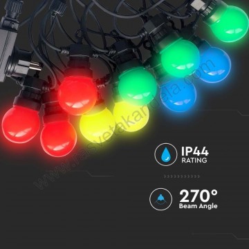 Baštenski svetlosni niz 5m 10x0,5W RGB+žuta