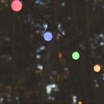 Baštenski svetlosni niz 10m 20x0,5W RGB+žuta