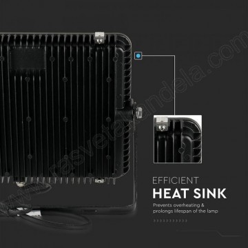 Led reflektor SMD LED Samsung čip 150W 4000K VT-150 crni V-TAC