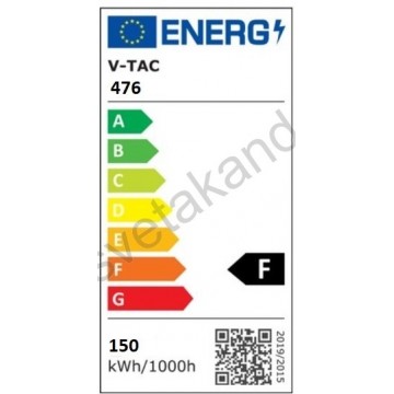 Led reflektor SMD LED Samsung čip 150W 4000K VT-150 crni V-TAC