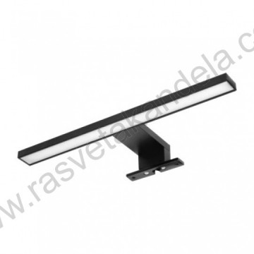 LED zidna lampa za ogledala 5W 4000K crna NORTES