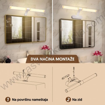 LED zidna lampa za slike i ogledala 8W 4000K bela