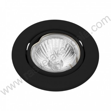 Rozetna usmeriva crna + GU10 grlo