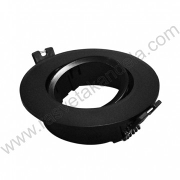 Rozetna usmeriva crna + GU10 grlo