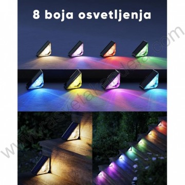Solarna LED lampa za stepenište MX-STP/F RGB