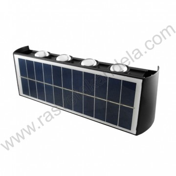 Zidna solarna LED lampa 2x4