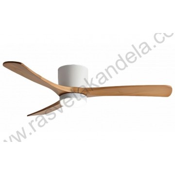 Luster ventilator sa LED svetlom 18W 3000-6000K boja drveta + daljinski upravljač