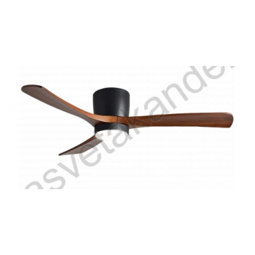 Luster ventilator sa LED svetlom 18W 3000-6000K boja drveta + daljinski upravljač
