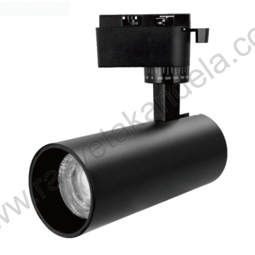 LED šinski reflektor 20W BREMEN-20 CCT crni