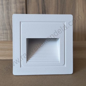 Spoljna ugradna LED lampa 3W 3000K ICON-S bela