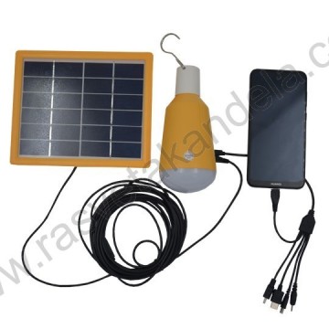 Solarni panel M702002 3W i led sijalica 2W 6500K