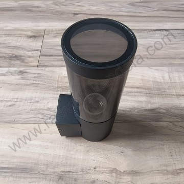 Baštenska zidna lampa 1xE27 M914 S crna+smoky