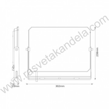 LED reflektor 100W 4000K crni OSRAM