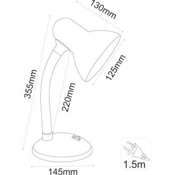 Stona radna lampa M1050 plava