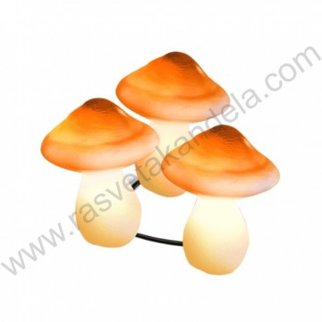 Solarna baštenska lampa pečurka - 3 kom. ML-DS006