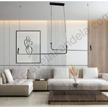 Led visilica 25W 3000K crna Optonica