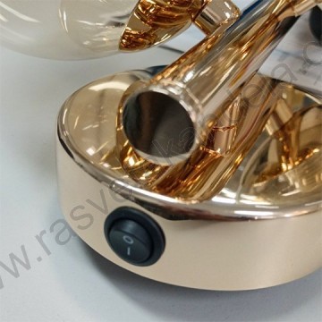 Zidna lampa 3xG9 GLOBE MAW9225-3 šampanj zlatna+bela sa prekidačem