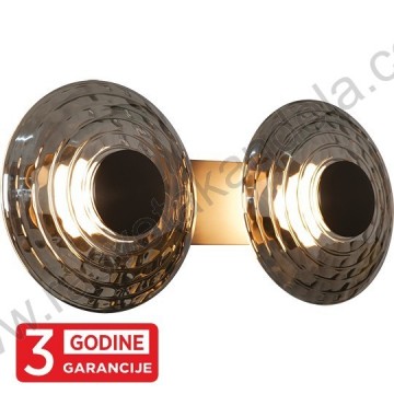 LED zidna lampa 12W 3000K ECLIPTICA MAW9451-2 siva+smoky