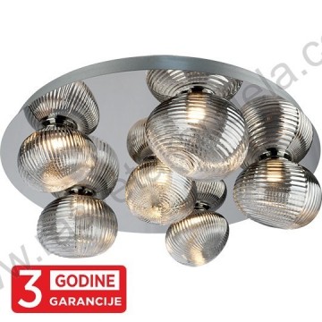 LED Luster plafonski 24W 3000K PRISMA MAC9401-6 hrom+smoky