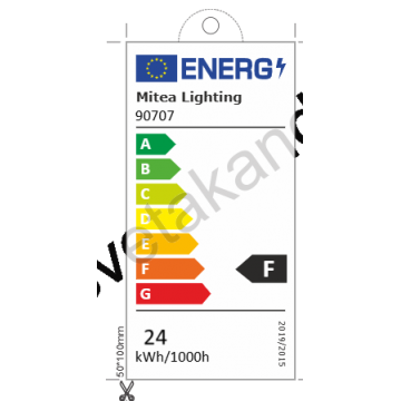 LED Luster plafonski 24W 3000K PRISMA MAC9401-6 hrom+smoky