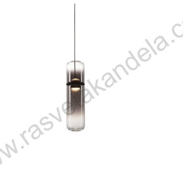 LED visilica 6W 3000K SHADOW MAP9504-1 mat crna+smoky