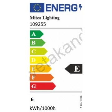 LED visilica 6W 3000K SHADOW MAP9504-1 mat crna+smoky
