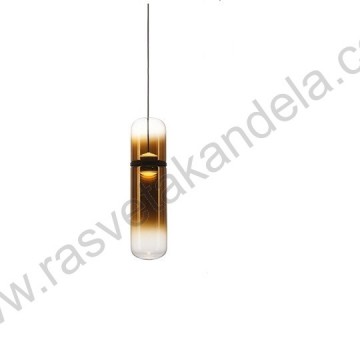 LED visilica 6W 3000K SHADOW MAP9504-1 mat crna+bakarna