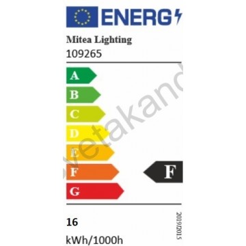 LED visilica 16W 3000K ETERNA MAP9461-4 crna+smoky