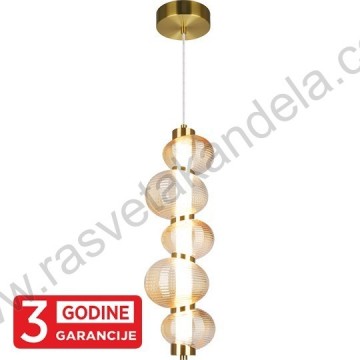 LED visilica 18W 3000K NIMBUS MAP9401-1A zlatna+amber