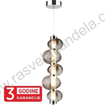 LED visilica 18W 3000K NIMBUS MAP9401-1A hrom+smoky