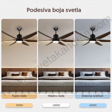 Plafonski ventilator sa LED svetlom 167cm CFB6623L-6/50