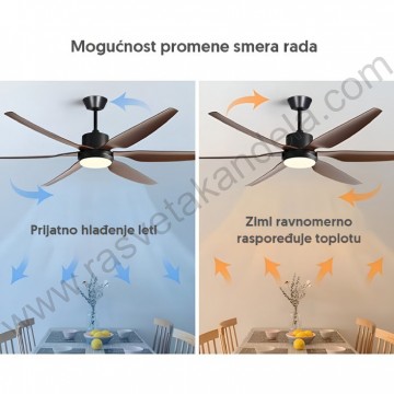 Plafonski ventilator sa LED svetlom 167cm CFB6623L-6/50