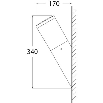 Baštenska zidna lampa FUMAGALLI - AMELIA FS 1xE27 IP55 crna