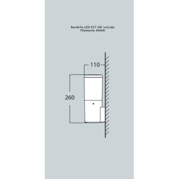 Baštenska zidna lampa FUMAGALLI - AMELIA 1xE27 IP55 crna 