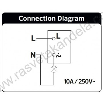 Dimer za sijalice 10A 250V max.300W (LED) beli