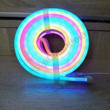 SMART RGB LED traka NEON FLEX DIGITAL-10 60d IP65 10m adapter+daljinski