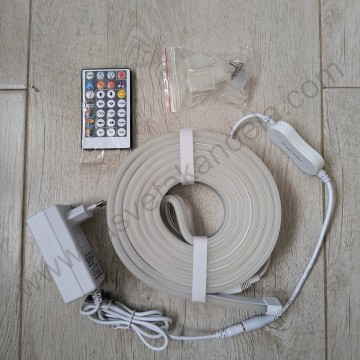 SMART RGB LED traka NEON FLEX DIGITAL-10 60d IP65 10m adapter+daljinski