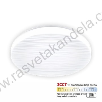 LED plafonjera Ø26cm M205541-B 15W 3000/4000/6500K bela