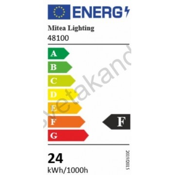 LED plafonjera Ø30cm M205710 24W 3000/4000/6500K IP44 bela