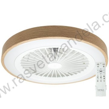 Plafonski ventilator sa LED svetlom MV5020-WD-2 25W 3000/4000K/6500K boja drveta