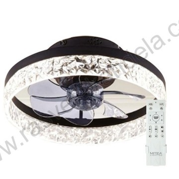 Plafonski ventilator sa LED svetlom MV5021-B 25W 3000/4000K/6500K crni