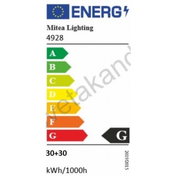 Luster ventilator sa LED svetlom MV5040-B 30W 3000/4000K/6500K crni