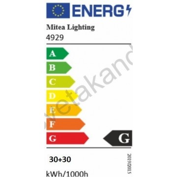 Luster ventilator sa LED svetlom MV5040-W 30W 3000/4000K/6500K beli