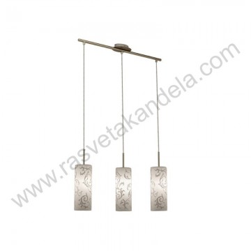 Luster visilica 3xE27 AMAD-3L metal/staklo