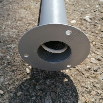 Baštenska stubna lampa 1xE27 siva